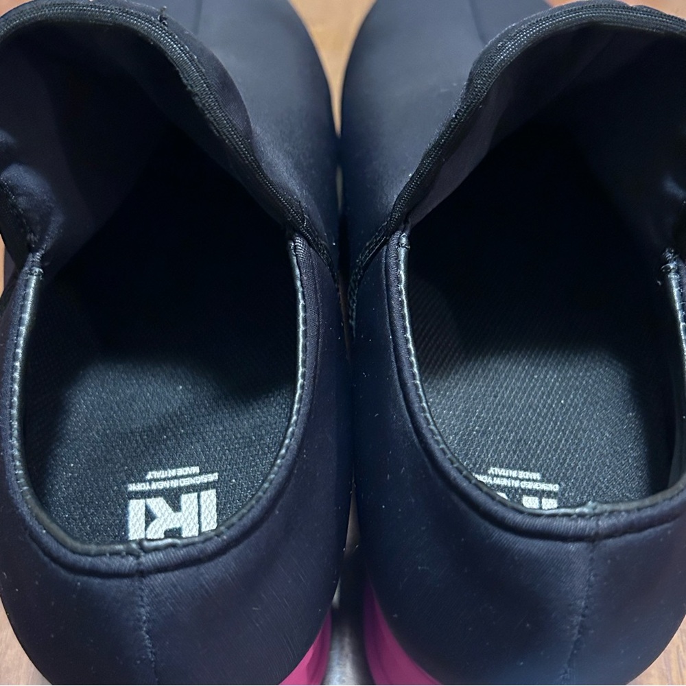 iRi NYC Black White Platform Slip On Athletic Comfort Shoes Women's EU 39 US 8.5 - Picture 6 of 14